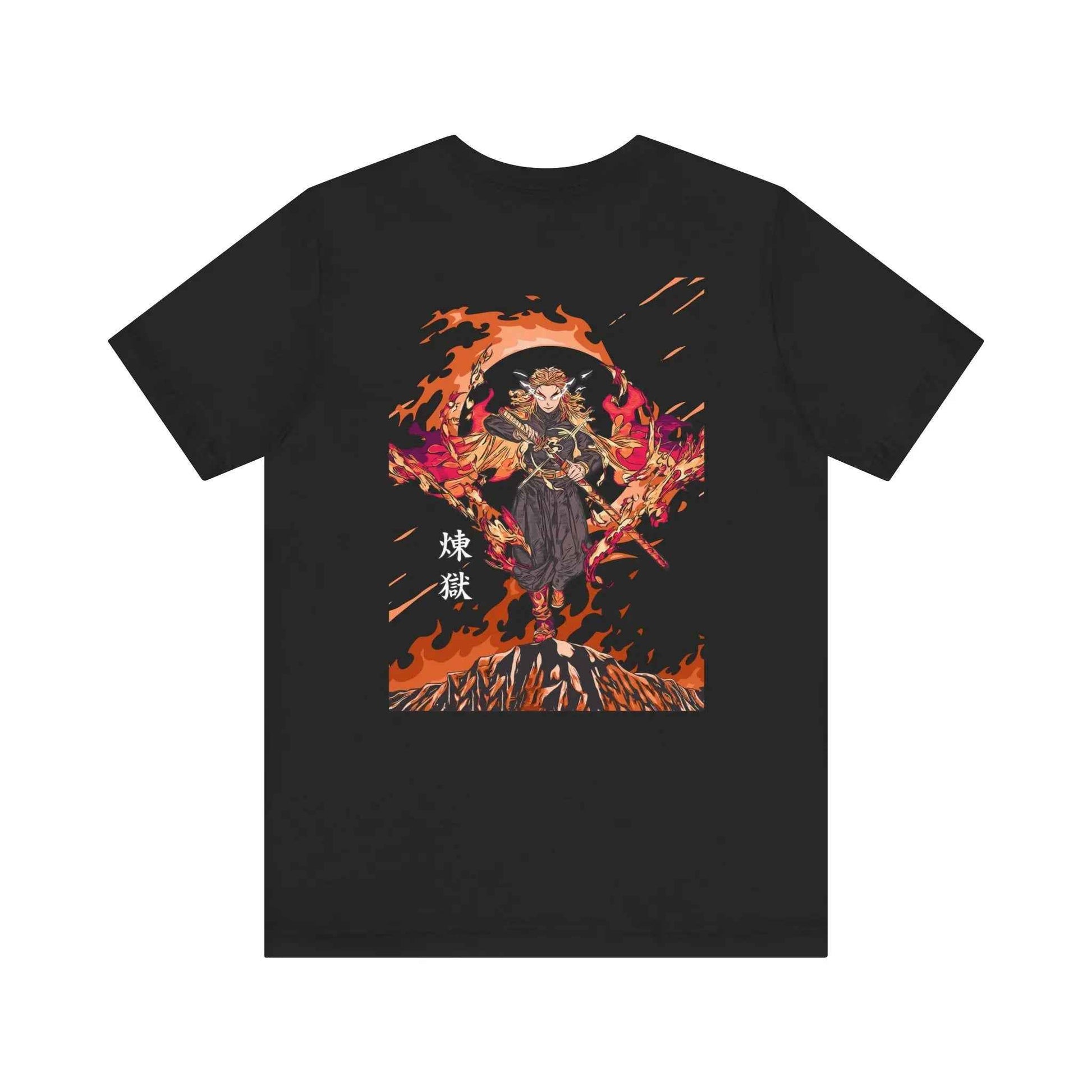 Rengoku Demon Slayer T-Shirt - Unisex Short Sleeve Tee for Fans, Perfect Gift for Cosplay and Everyday Wear