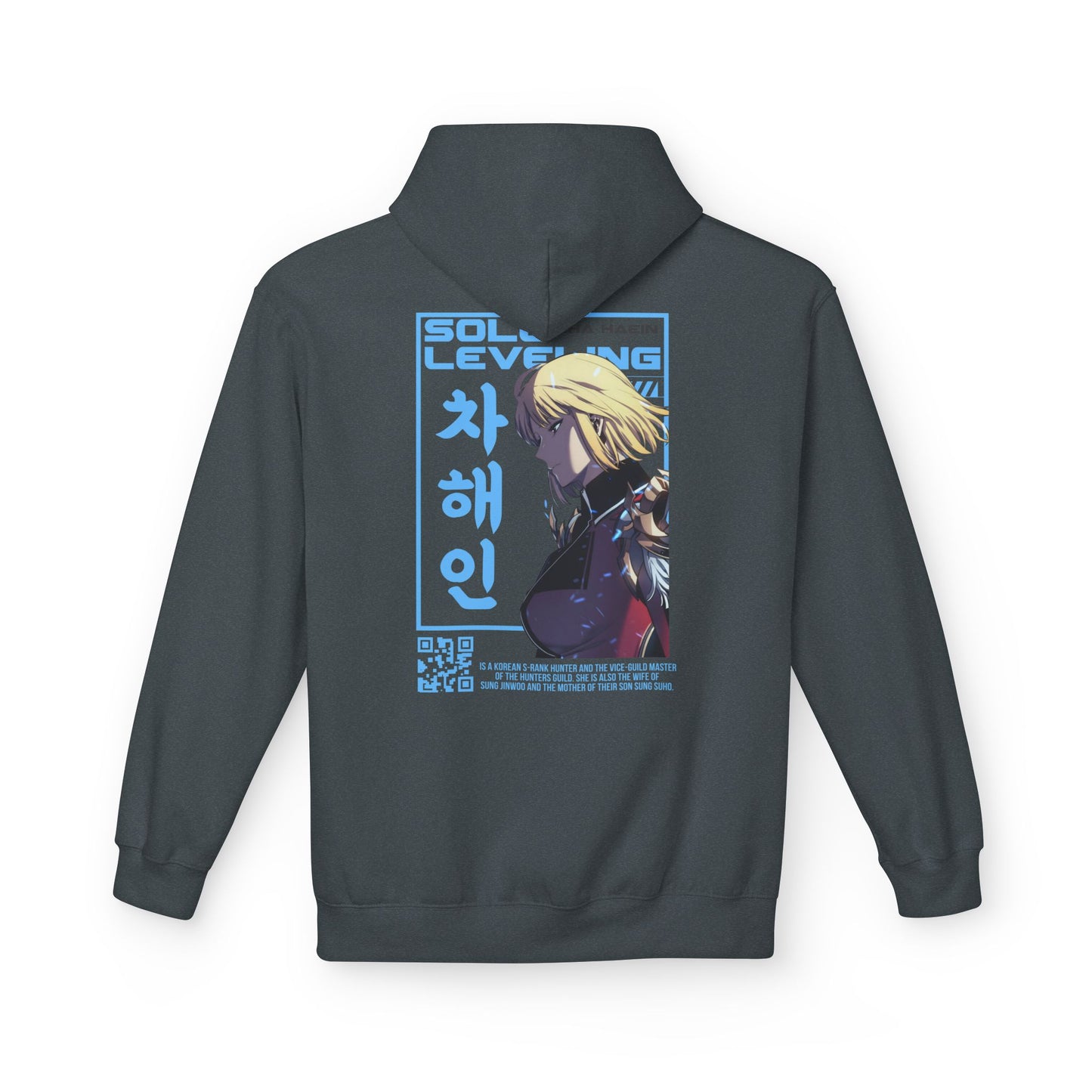 Hoodie — Solo Leveling Anime Graphic Pullover (Korean Text)