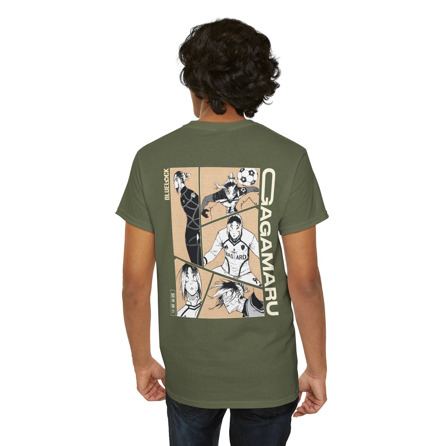 Gagamaru "Wall" Blue Lock Heavyweight Tee | Maklenn