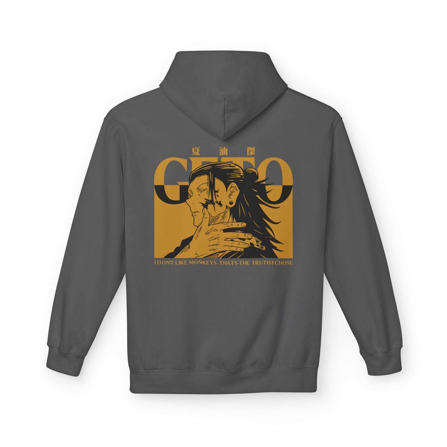 Jujutsu Kaisen Gojo Graphic Hoodie — Minimal Kanji Front, Retro Back Art Maklenn Jujutsu Kaisen Gojo Graphic Hoodie — Minimal Kanji Front, Retro Back Art Hoodie Maklenn www.maklenn.com India 39.87