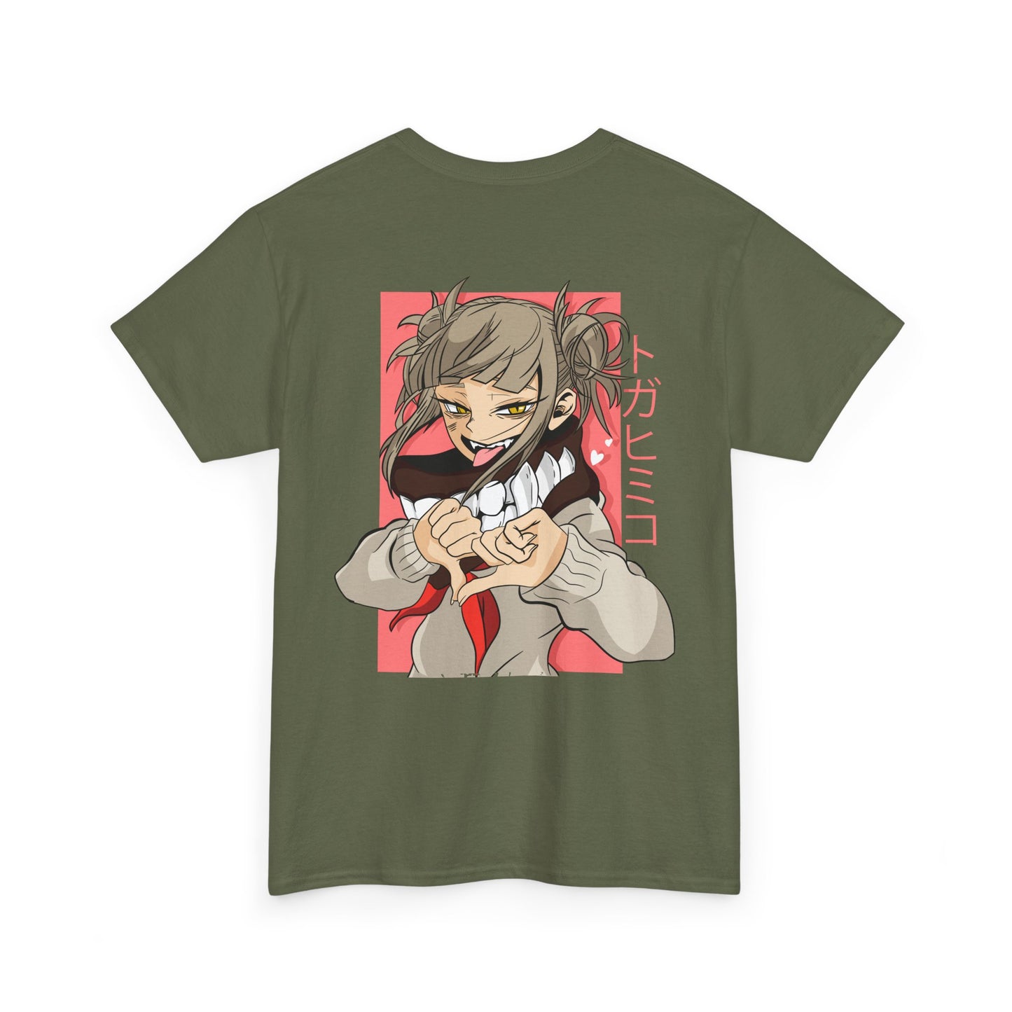 Anime Character Tee — Cute Girl Heart Gesture Graphic T-Shirt