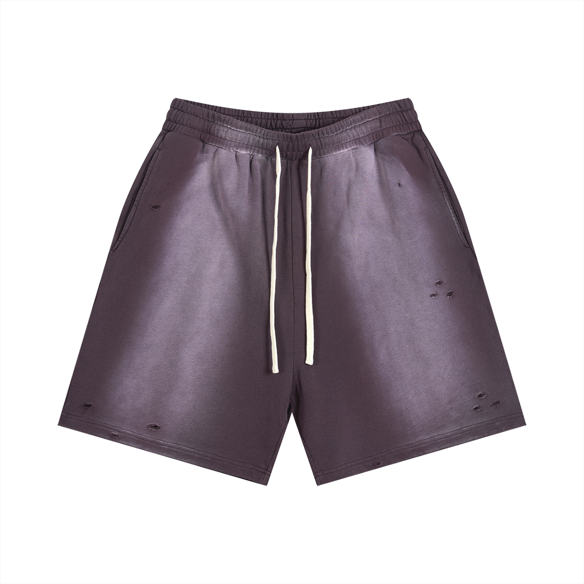 Maklenn heavyweight washed relaxed-fit shorts flat view