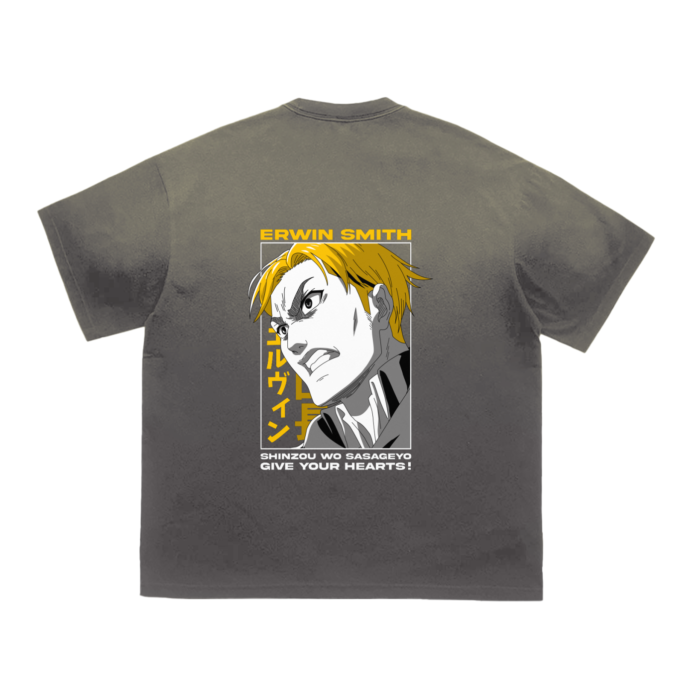 Erwin smith | Attack on titan | Gradient Washed T-Shirt ODMPOD