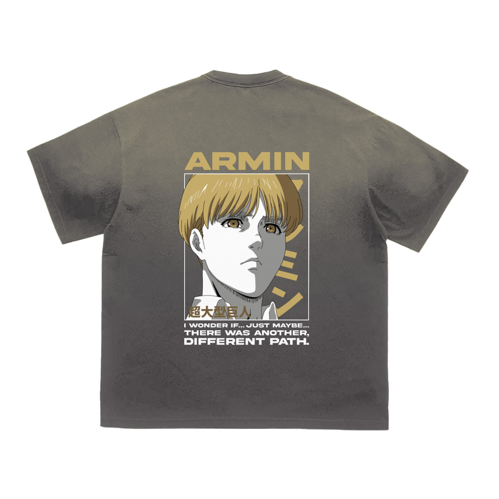 Armin | Attack on titan | Tiger Stripe Gradient Washed T-Shirt ODMPOD