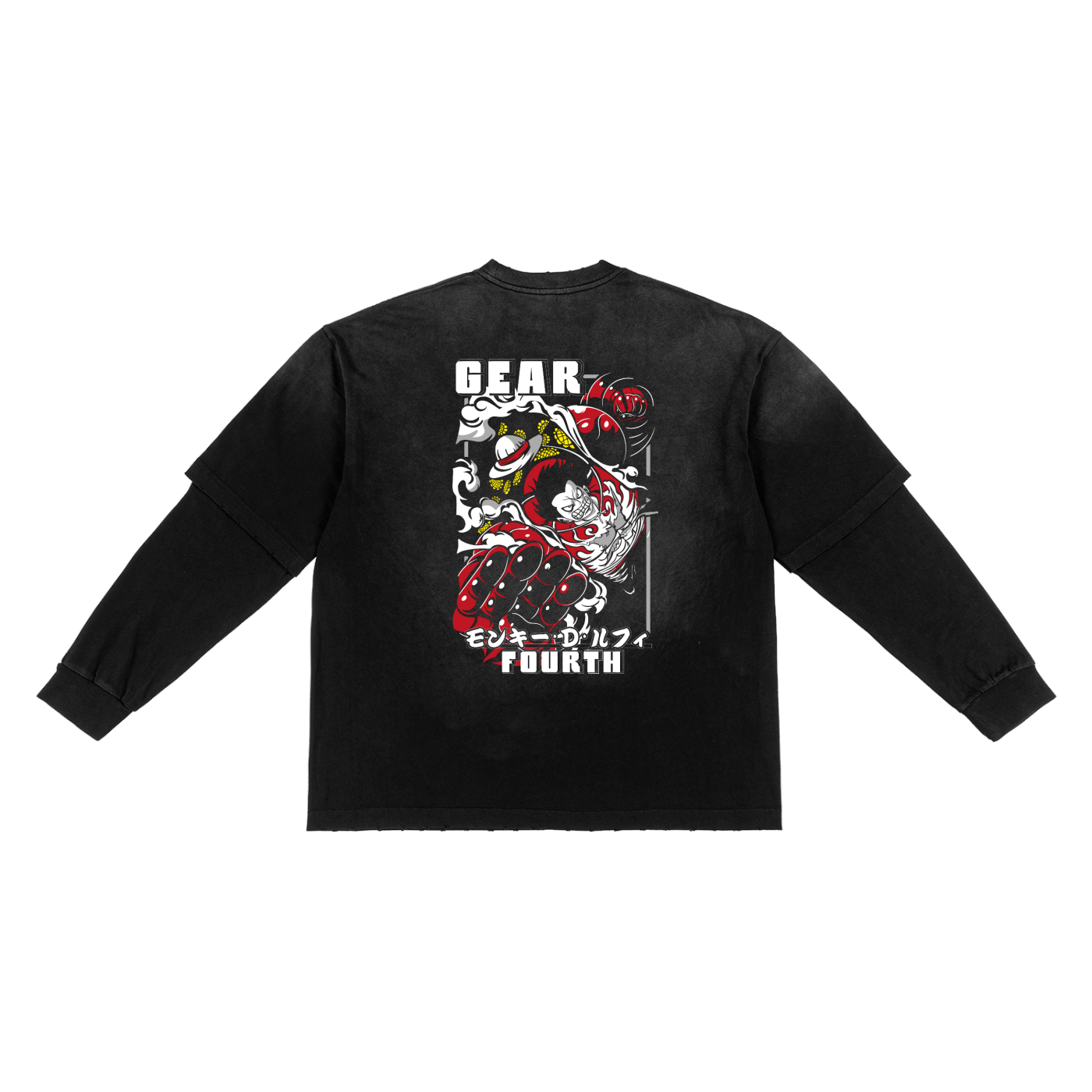 Luffy's Fourth Gear | One Piece | Sunfade Two-Piece T-Shirt ODMPOD