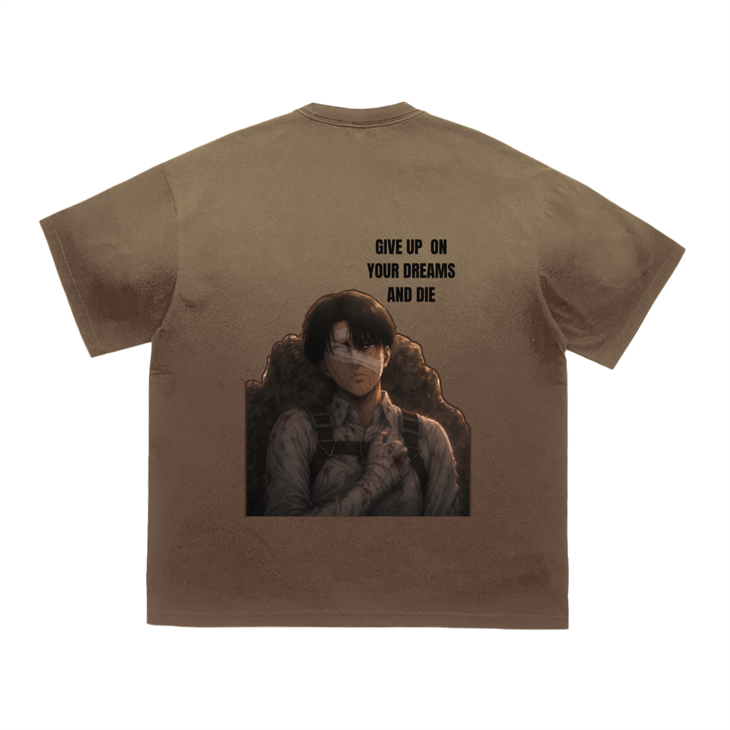 Levi Ackerman | Attack On Titan | Tiger Stripe Gradient Washed T-Shirt ODMPOD