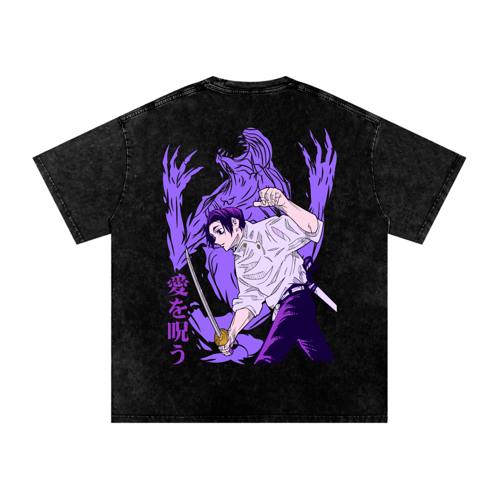 Yuta | Jjk | snow washed tees