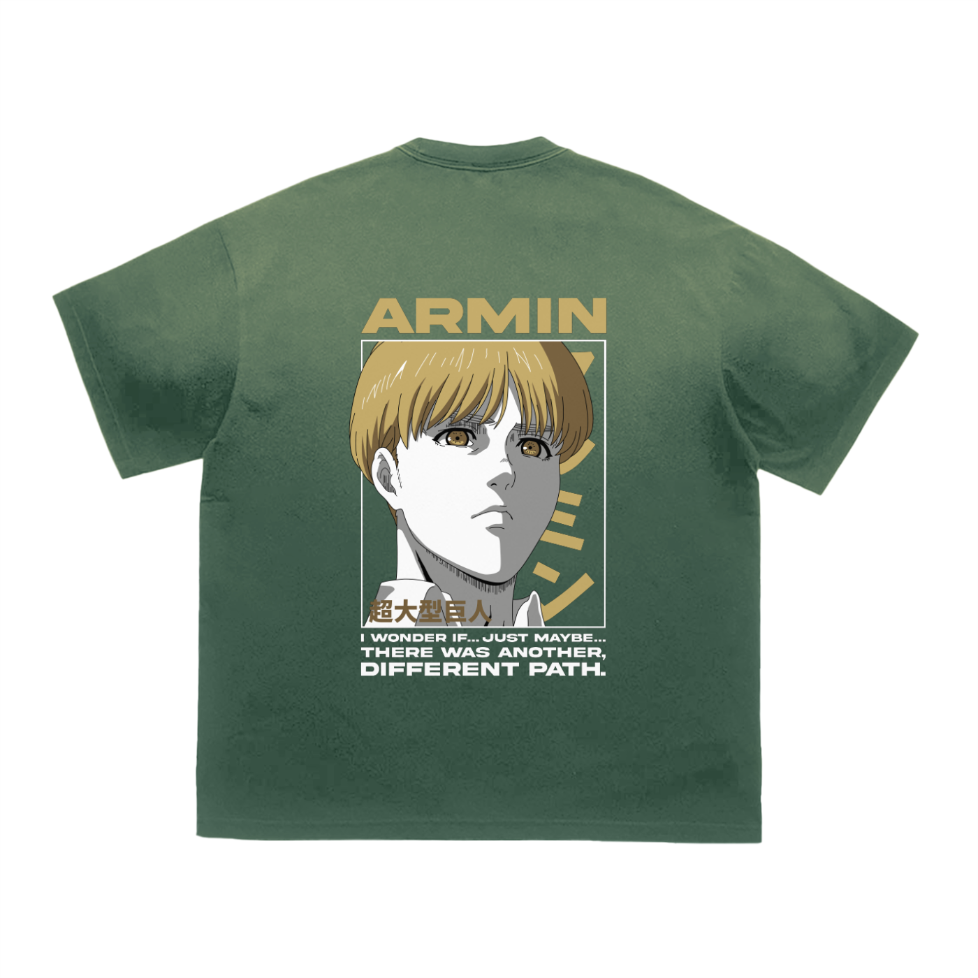Armin | Attack on titan | Tiger Stripe Gradient Washed T-Shirt ODMPOD