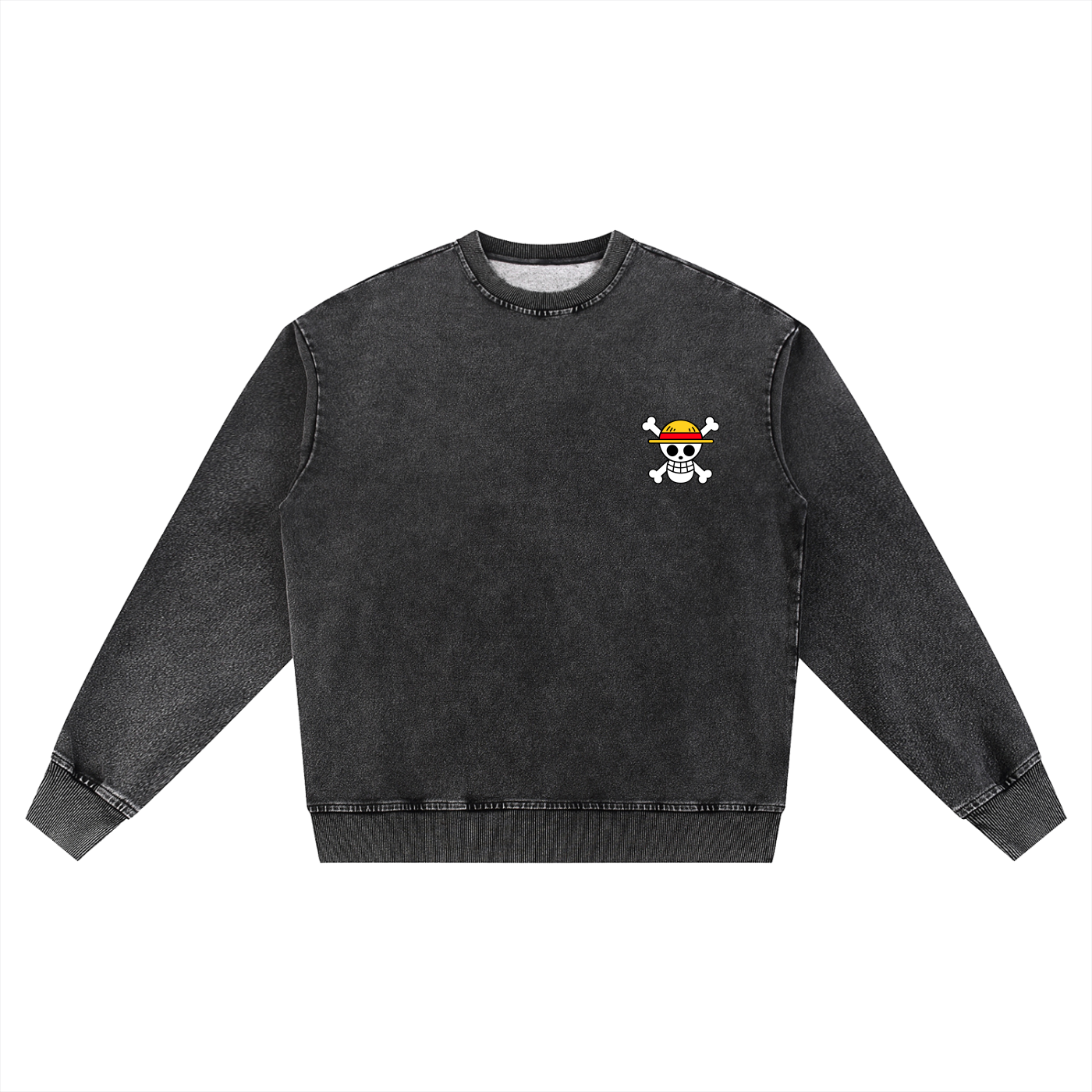 Straw Hat Crew | The Grand Line | One Piece | Snow Washed Premium Sweatshirt
