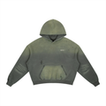 Frayed Sunfade Boxy Fleece Hoodie